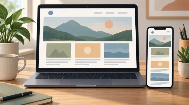 Сайт на ноутбуке, планшете и смартфоне: адаптивный дизайн